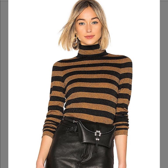 Alice + Olivia Sweaters - Alice + Olivia Roberta metallic turtleneck L